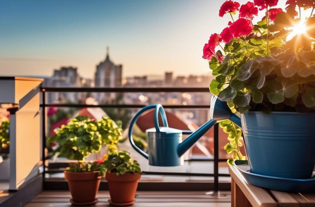 Jak często podlewać pelargonie balkonowe w upalne dni?